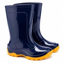 Bota Galocha Infantil Impermeável Antiderrapante Calfor Nieve Azul Bota de Chuva PVC Cano Médio Bota Galocha Infantil Impermeável Antiderrapante Calfor Nieve Azul Bota de Chuva PVC Cano Médio