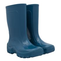 Bota Galocha Infantil Juvenil Impermeável PVC Nieve Azul