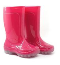 Bota Galocha Infantil Juvenil Impermeável PVC Pink