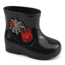 Bota Galocha Infantil Luelua Menino Herói Spider Aranha Bota Galocha Infantil Luelua Menino Herói Spider Aranha
