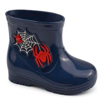 Bota Galocha Infantil Luelua Menino Spider Aranha Herói Bota Galocha Infantil Luelua Menino Spider Aranha Herói