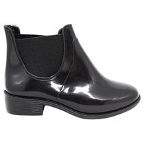 Bota Galocha Infantil Menina Pink Preto Moderno Estilosa Moderna Macia Confortavel Antiderrapante