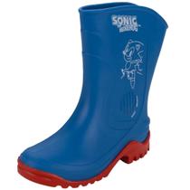 Bota Galocha Infantil Menino Impermeavel Sonic Faster