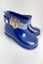 Bota Galocha Infantil Patrulha Canina Chase Azul Paw Patrol Menino Impermeável