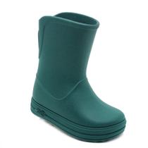 Bota Galocha Infantil Plugt Verde Impermeável, Leve, Ortopédica e Ecológica