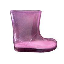 Bota Galocha Menina Infantil Luelua 41406 Pink Glitter