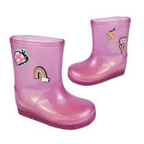 Bota Galocha Menina Infantil Luelua Arco Iris Joaninha 41445 Pink Bota Galocha Menina Infantil Luelua Arco Iris Joaninha 41445 Pink