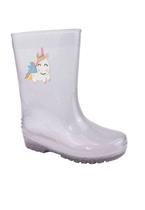 Bota Galocha Menina Infantil Luelua Unicornio 40128 Cristal