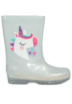 Bota Galocha Menina Infantil Luelua Unicornio 40130 Cristal