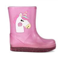 Bota Galocha Menina Infantil Luelua Unicornio 41433 Pink Baby