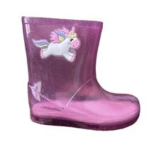 Bota Galocha Menina Infantil Luelua Unicornio 41438 Pink