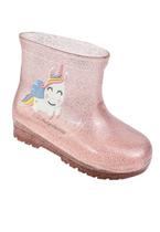 Bota Galocha Menina Infantil Luelua Unicornio 44077 Cristal