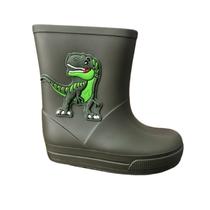 Bota Galocha Menino Infantil Luelua Dinossauro 137103 Verde