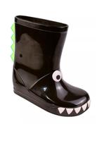 Bota Galocha Menino Infantil Luelua Monstro 41803 Preto