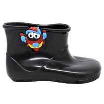 Bota Galocha Menino Robo Leve Macio Confortavel Antiderrapante Impermeavel Preto Escola Inverno Bota Galocha Menino Robo Leve Macio Confortavel Antiderrapante Impermeavel Preto Escola Inverno