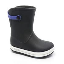 Bota Galocha Plugt Infantil Acqua Preto Leve e Confortavel