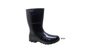 Bota Galocha Pvc Limpeza Faxina Antiderrapante Preta Kadesh