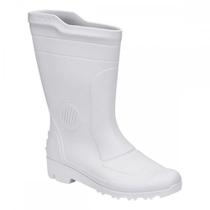 Bota Galocha Pvc Pega Forte Branca 324 No.36 Com Meia