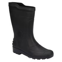 Bota Galocha Unissex Cano Médio Preto Pega Forte 00323-01140 Bota Galocha Unissex Cano Médio Preto Pega Forte 00323-01140
