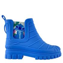 Bota Grendene Cano Curto Inafntil Stitch Azul Claro Bota Grendene Cano Curto Inafntil Stitch Azul Claro