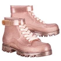 Bota Grendene Kids Barbie Glamor 23098 Coturno Infantil de Menina