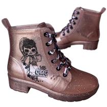 Bota Grendene Kids LOL OMG Trendy Dolls 22715 Coturno Infantil de Menina