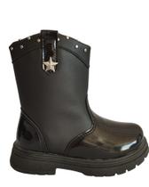 Bota Guids Baby Texana Cano Alta Detalhe Em Estrela Fecho De Ziper Super Confortável 9917 (66036)