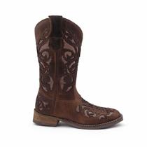 Bota helazza montaria couro feminina texana 4730
