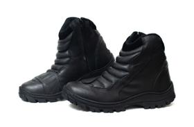 Bota HLX motociclista Michigan Couro Preta Tamanho 38