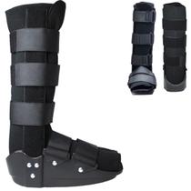 Bota Imobilizadora Ortopédica Longa M Preta Tornozelo Pé Direito e Esquerdo Takecare