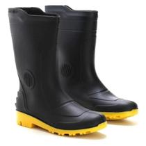 Bota Impermeável Cano Longo Solado Amarelo Grendene Pvc Bota Impermeável Cano Longo Solado Amarelo Grendene Pvc