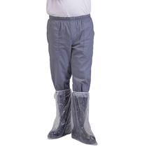 Bota Impermeável em Polietileno Transparente Cano Longo Caixa com 100UN Prevemax