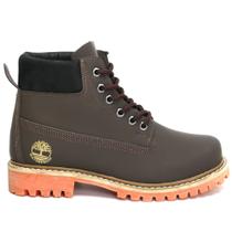Bota impermeavel trylha inch6 couro hidrofugado waterproof unissex