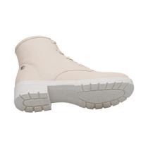 Bota Infantil Baunilha Kids Cano Curto com Fecho de Cadarço Pink Cats