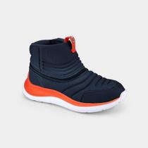 Bota Infantil Bibi Para Todos Azul e Laranja 1177009 Bota Infantil Bibi Para Todos Azul e Laranja 1177009