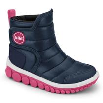 Bota Infantil Bibi Roller 2.0 Azul Marinho e Rosa