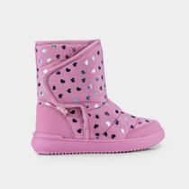 Bota Infantil Bibi Urban Basic Drop Rosa de Coração