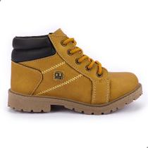 Bota Infantil Botinha Coturno Menino Tratorado Leve Estilo Country Baby - 14.100-121