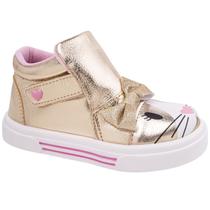 Bota Infantil Botinha para Meninna Gatinho Fofinho Conforto Estilo e Diversão