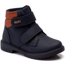 Bota infantil cano curto masculina rock mini klin ref: 175057 22/27