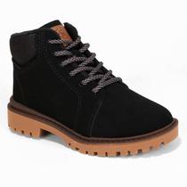 Bota Infantil Coturno Molekinho Nobuck Menino - Preto