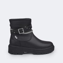 Bota Infantil Coturno Pampili Com Corrente E Fivela