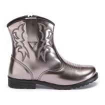 Bota Infantil Country Texana Bordada Fashion Metalizada Bota Infantil Country Texana Bordada Fashion Metalizada