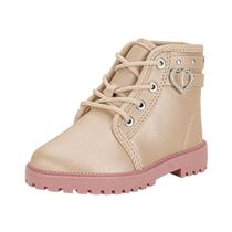 Bota Infantil Feminina Bebê Coturno Cano Baixo Molekinha Bota Infantil Feminina Bebê Coturno Cano Baixo Molekinha