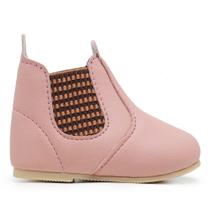 Bota Infantil Feminina Couro Cano Curto Country