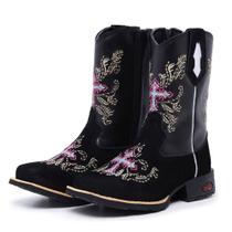 Bota Infantil Feminina Cruz Rosa Nova Texana