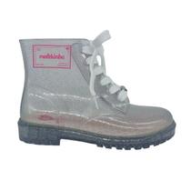 Bota Infantil Feminina Molekinha Cristal Prata - 217620223