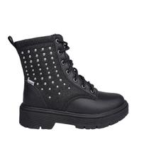 Bota Infantil Feminina Pampili Coturno Glitter Preta - 6810