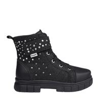 Bota Infantil Feminina Pampili Coturno Lucky Preta - 7110 Bota Infantil Feminina Pampili Coturno Lucky Preta - 7110
