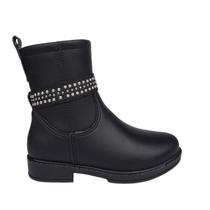 Bota Infantil Feminina Pampili Coturno Safira Preta - 2791